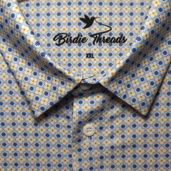 Birdie Threads The Azulejo Golf Polo Men's SIZE XXL - Picture 1 of 5